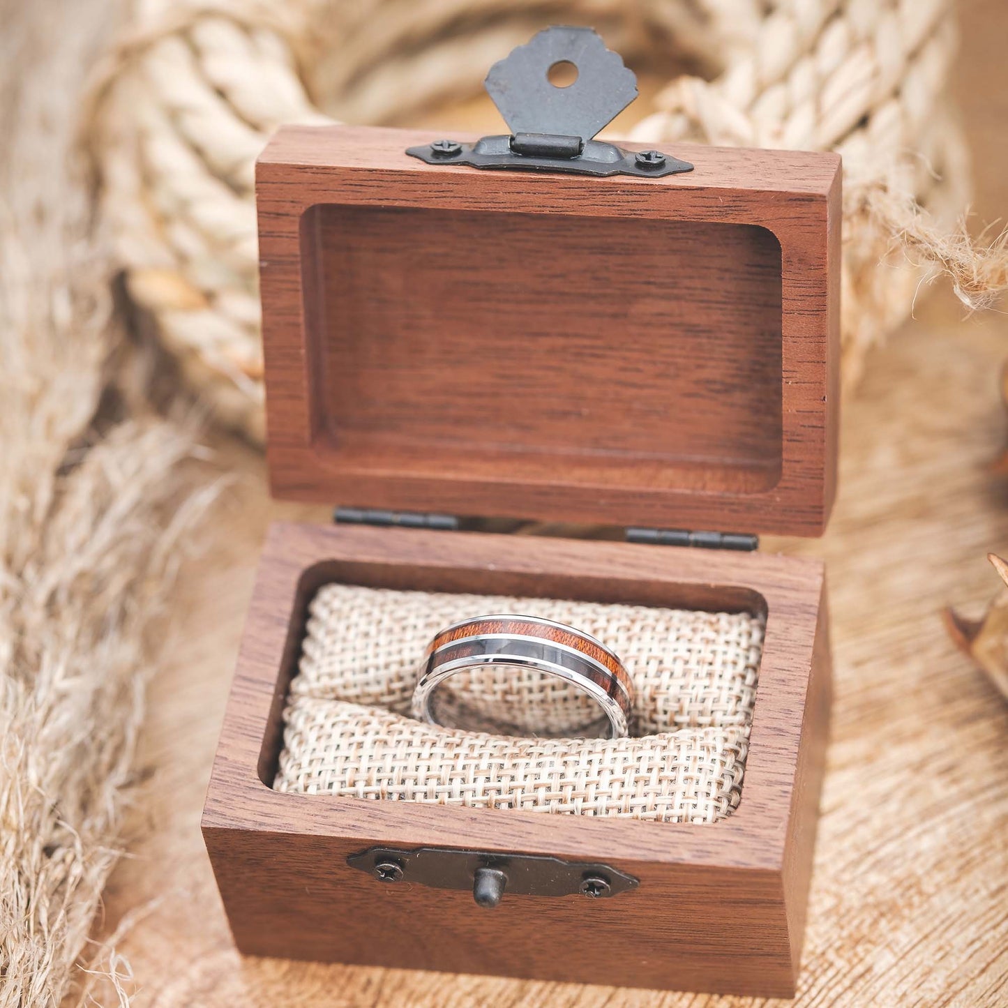 Holzringe in Silber Duo und Trio Lioran von Fablano