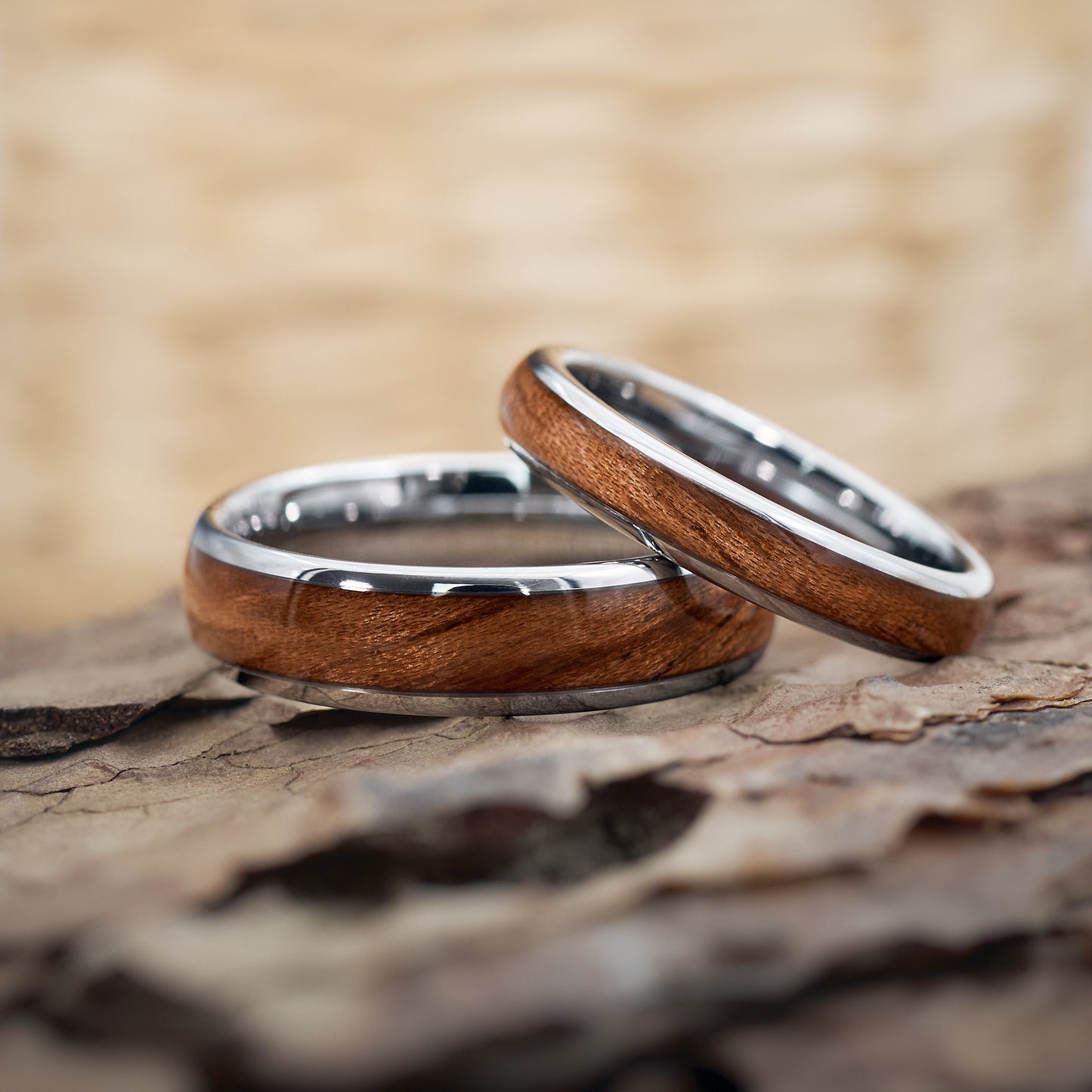 Verlobungsringe Holz in Silber Elano von Fablano