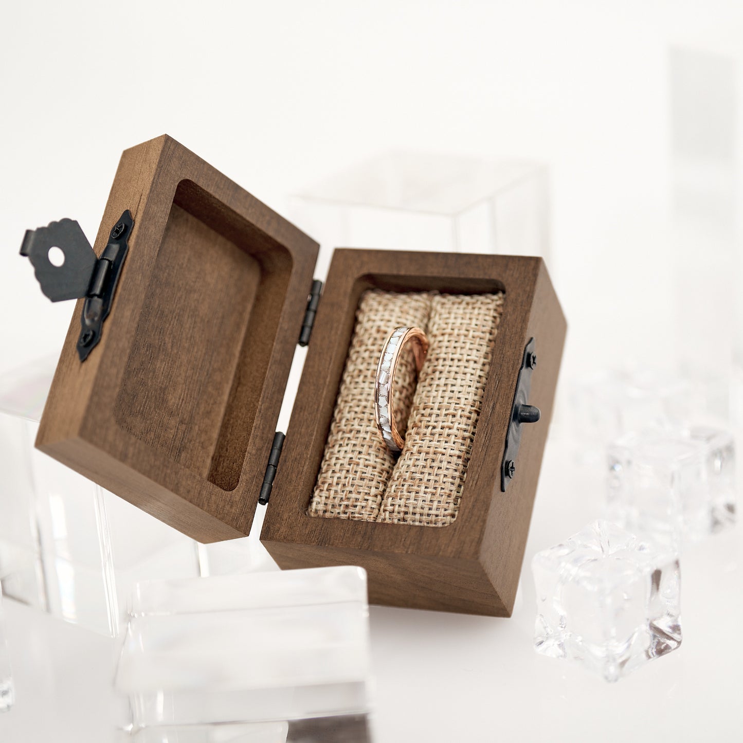 Antragsring Roségold Perlmutt von Fablano