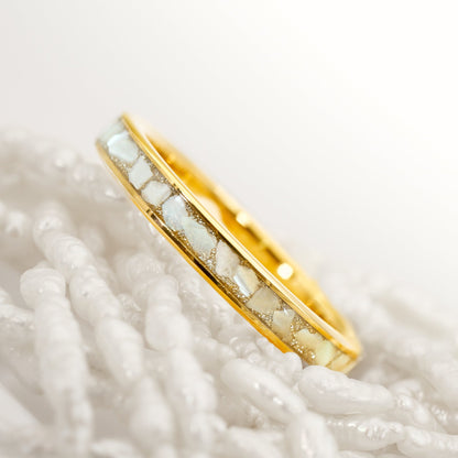 Damenring Gold Perlmutt von Fablano