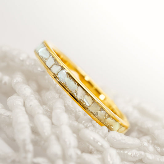 Damenring Gold Perlmutt von Fablano