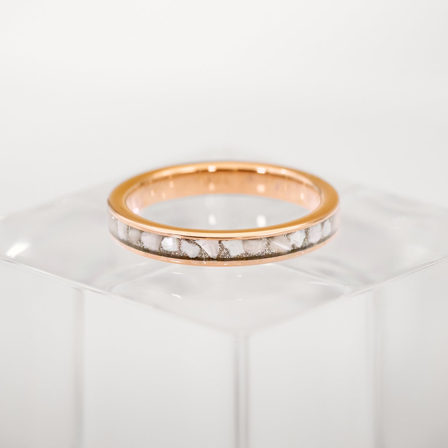 Damenring Rosé Perlmutt Fablano