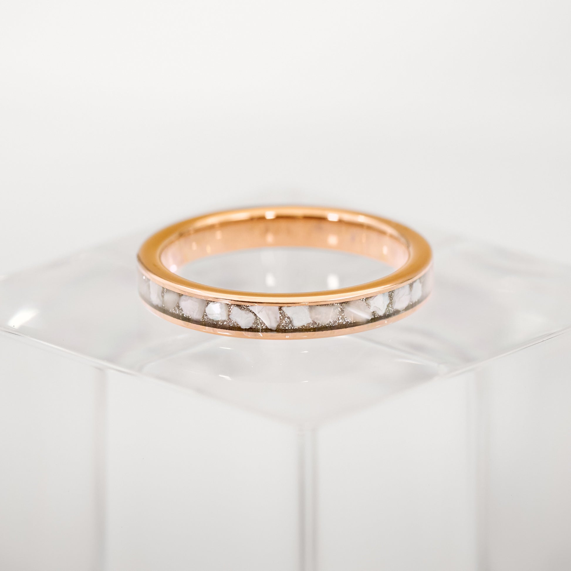 Damenring Rosé Perlmutt Fablano