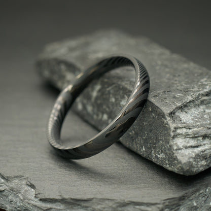Ehering für Damen in Schwarz Kavora von Fablano