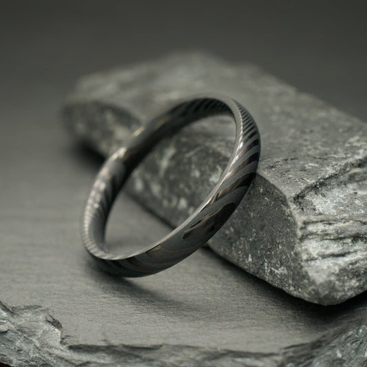 Ehering für Damen in Schwarz Kavora von Fablano