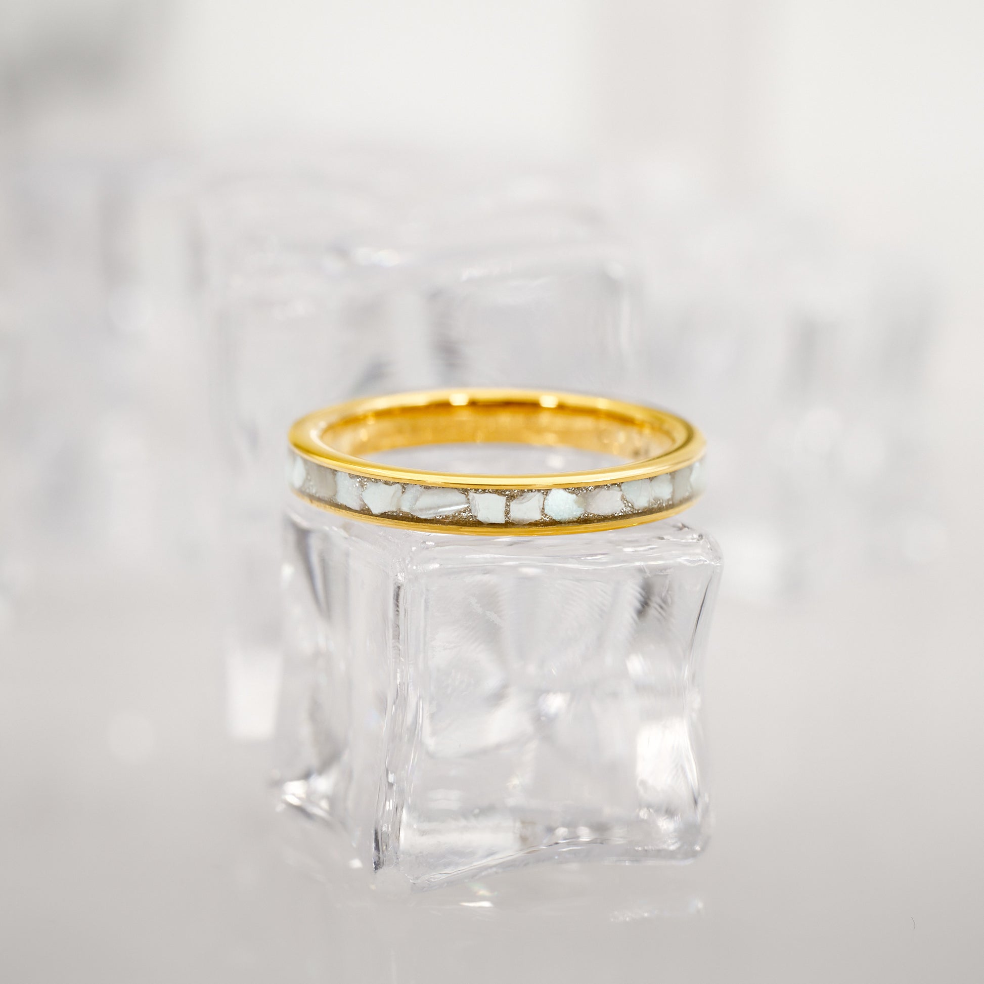 Ehering Gold Perlmutt von Fablano