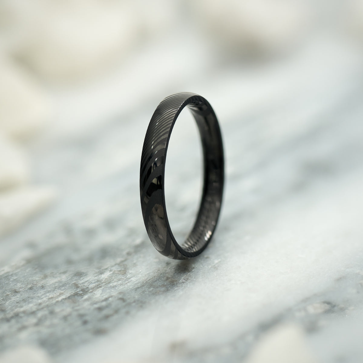 Ehering in Schwarz Damen Kavora von Fablano