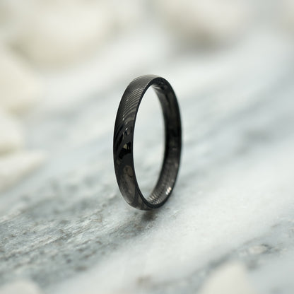 Ehering in Schwarz Damen Kavora von Fablano