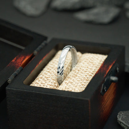Ehering in Silber Kavora von Fablano