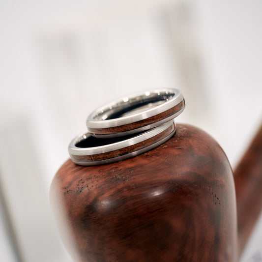 Eheringe Holz Weißgold Avero von Fablano