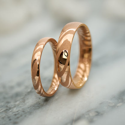 Eheringe in Roségold Kavora von Fablano