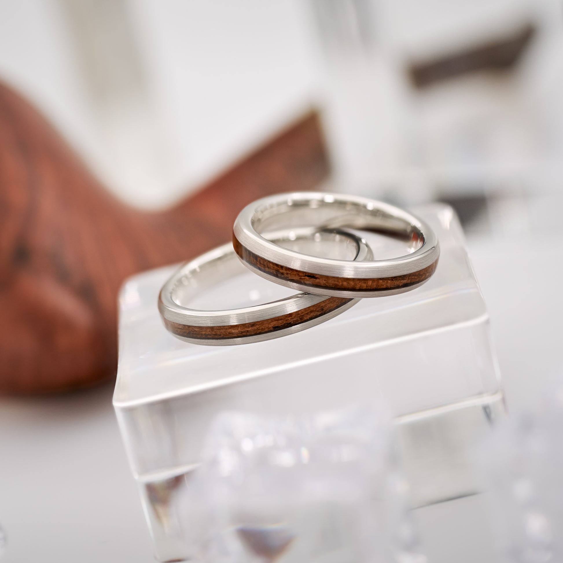 Freundschaftsringe Holz Weißgold Avero von Fablano