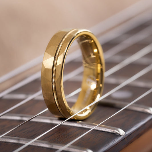 Gitarrenring Accorda für Musiker in Gold von Fablano