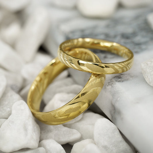 Hochzeitsringe in Gold Kavora von Fablano