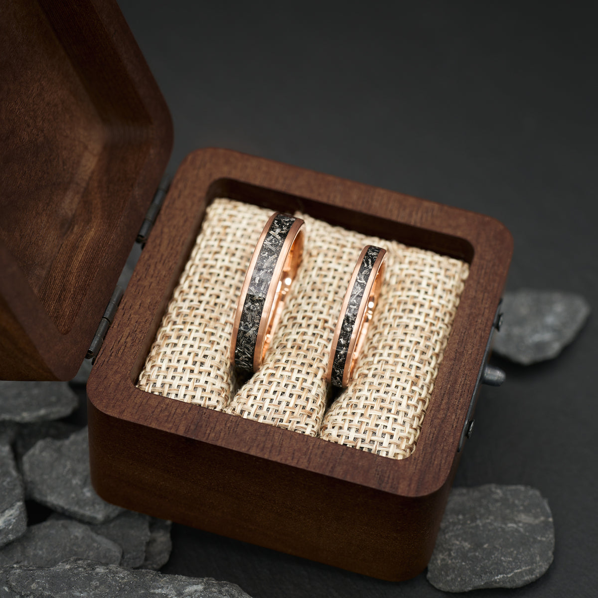 Hochzeitsringe Rosegold Meteorit Apollo Fablano