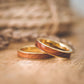 Holz Partnerringe in Gold von Fablano
