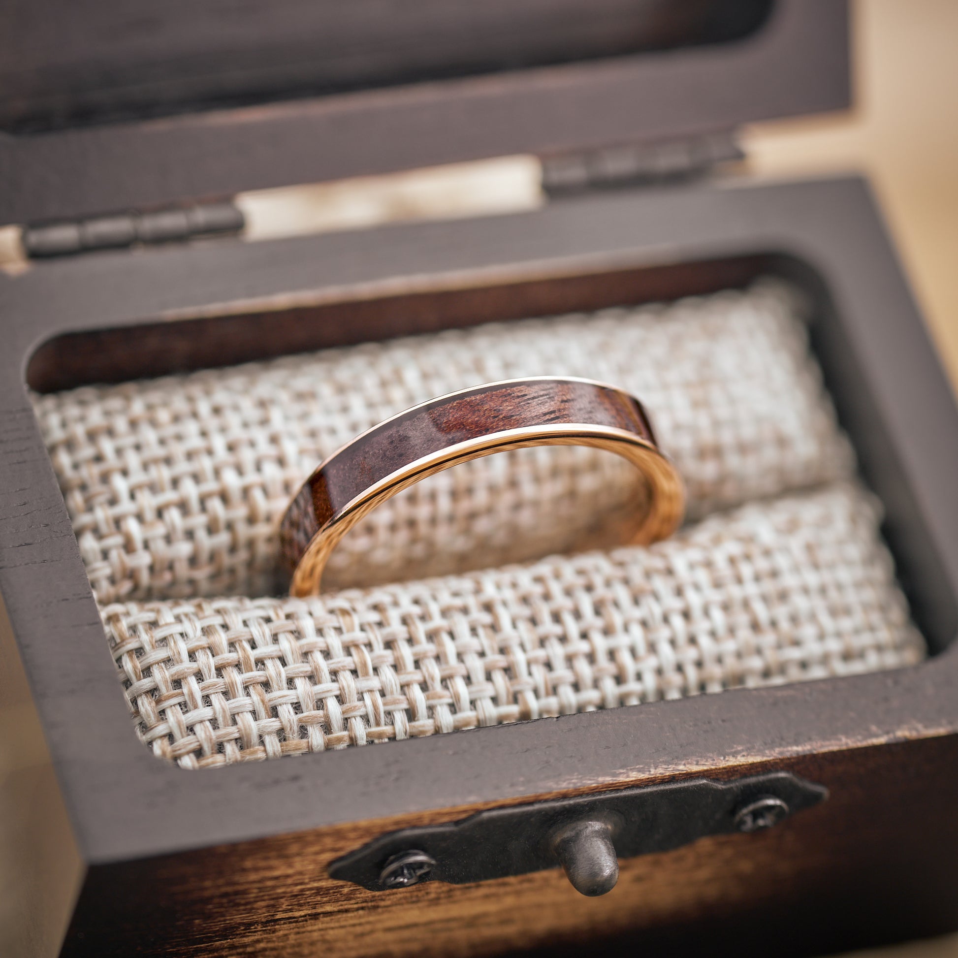 Holzehering in Roségold Elyor von Fablano