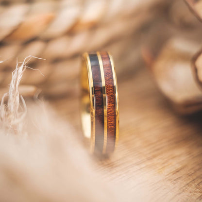 Holzring Gold Lioran Duo von Fablano