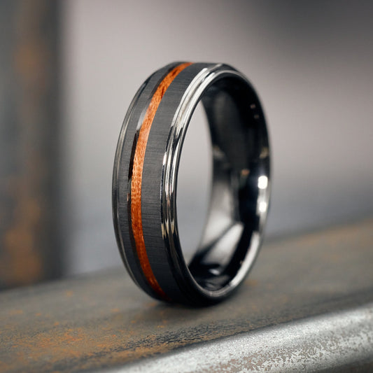 Holzring Schwarz für Herren Velor von Fablano
