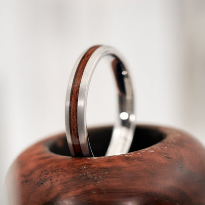 Holzring Weißgold Avero von Fablano