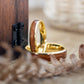 Holzringe Eheringe in Gold Elano von Fablano