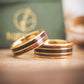 Holzringe in Gold Duo und Trio Lioran von Fablano