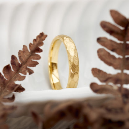 Luna Damenring 3,5mm gehämmert aus Wolfram von Fablano