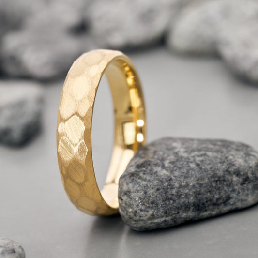 Luna Ring 5mm gehämmert aus Wolfram von Fablano