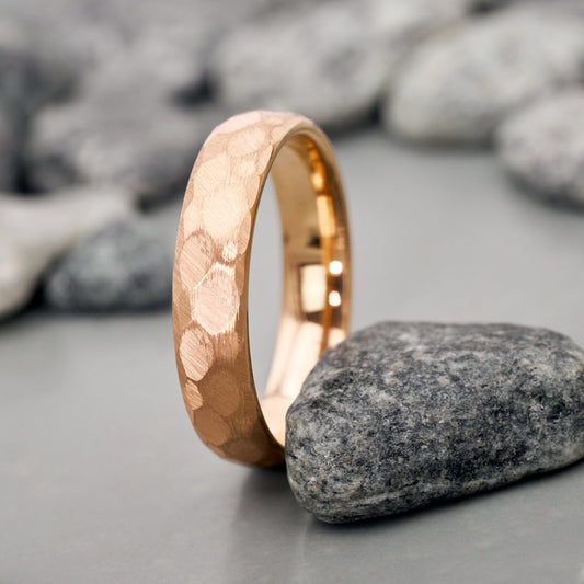 Luna Ring 5mm gehämmert aus Wolfram von Fablano