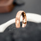Luna Ring 5mm gehämmert aus Wolfram von Fablano