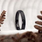 Luna Ring schwarz 3,5mm gehämmert aus Wolfram von Fablano