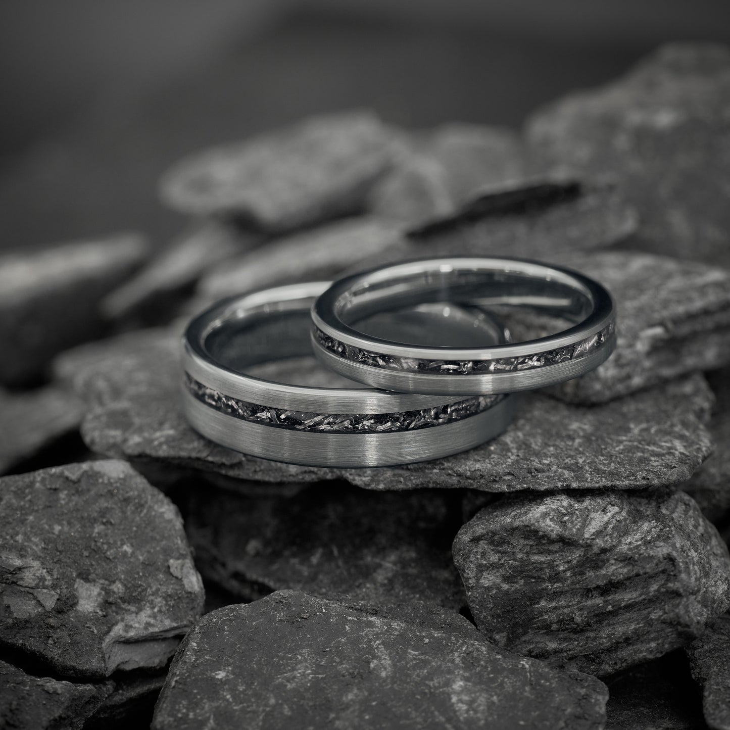 Meteoritenringe Graphit Nova von Fablano