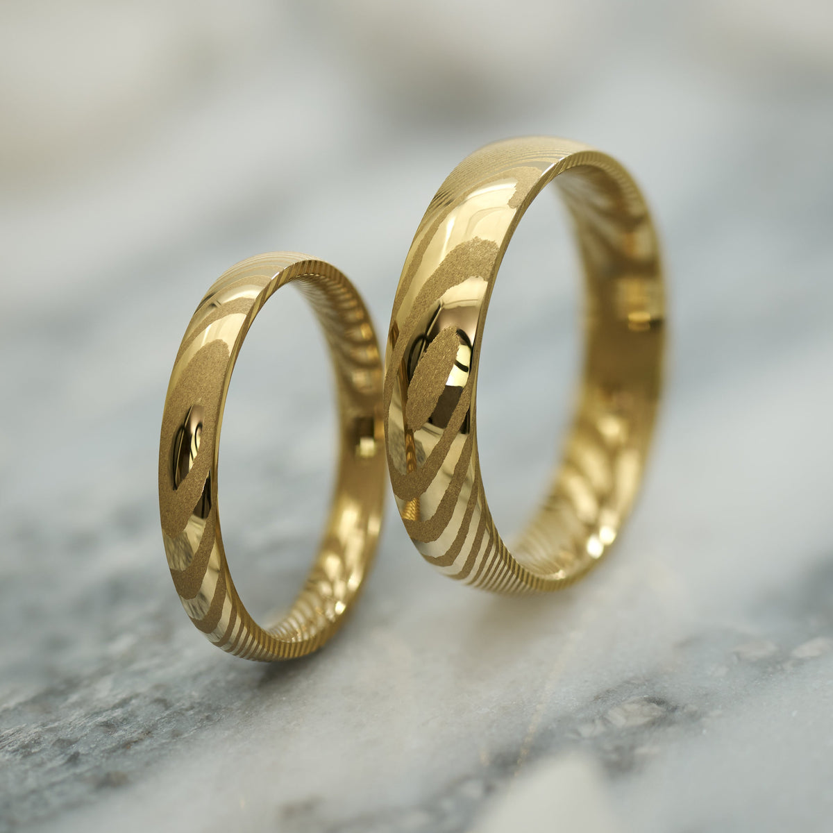 Partnerringe in Gold Kavora von Fablano