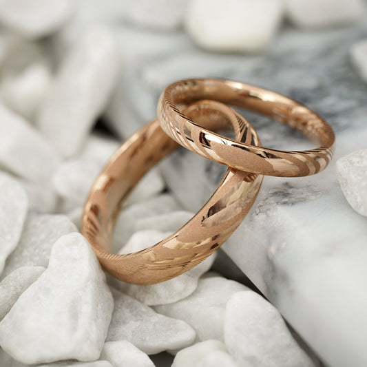 Partnerringe in Roségold Kavora von Fablano