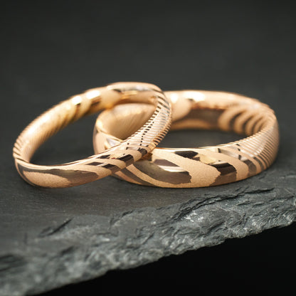 Partnerringe in Roségold Kavora von Fablano