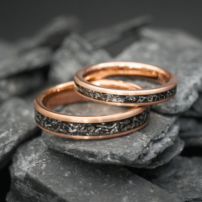 Partnerringe Rosegold Meteorit Apollo Fablano