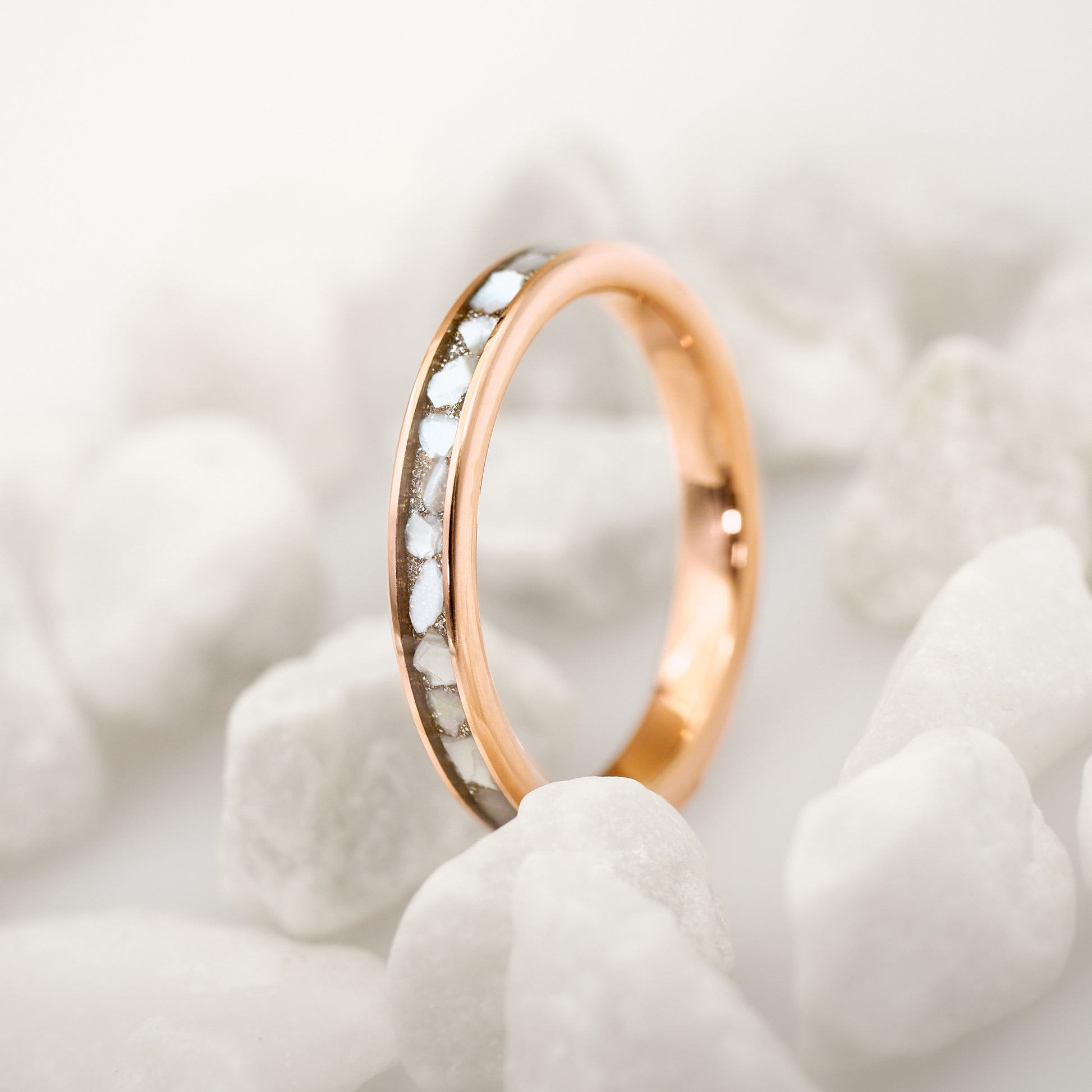 Ring Damen Rose Perlmutt von Fablano