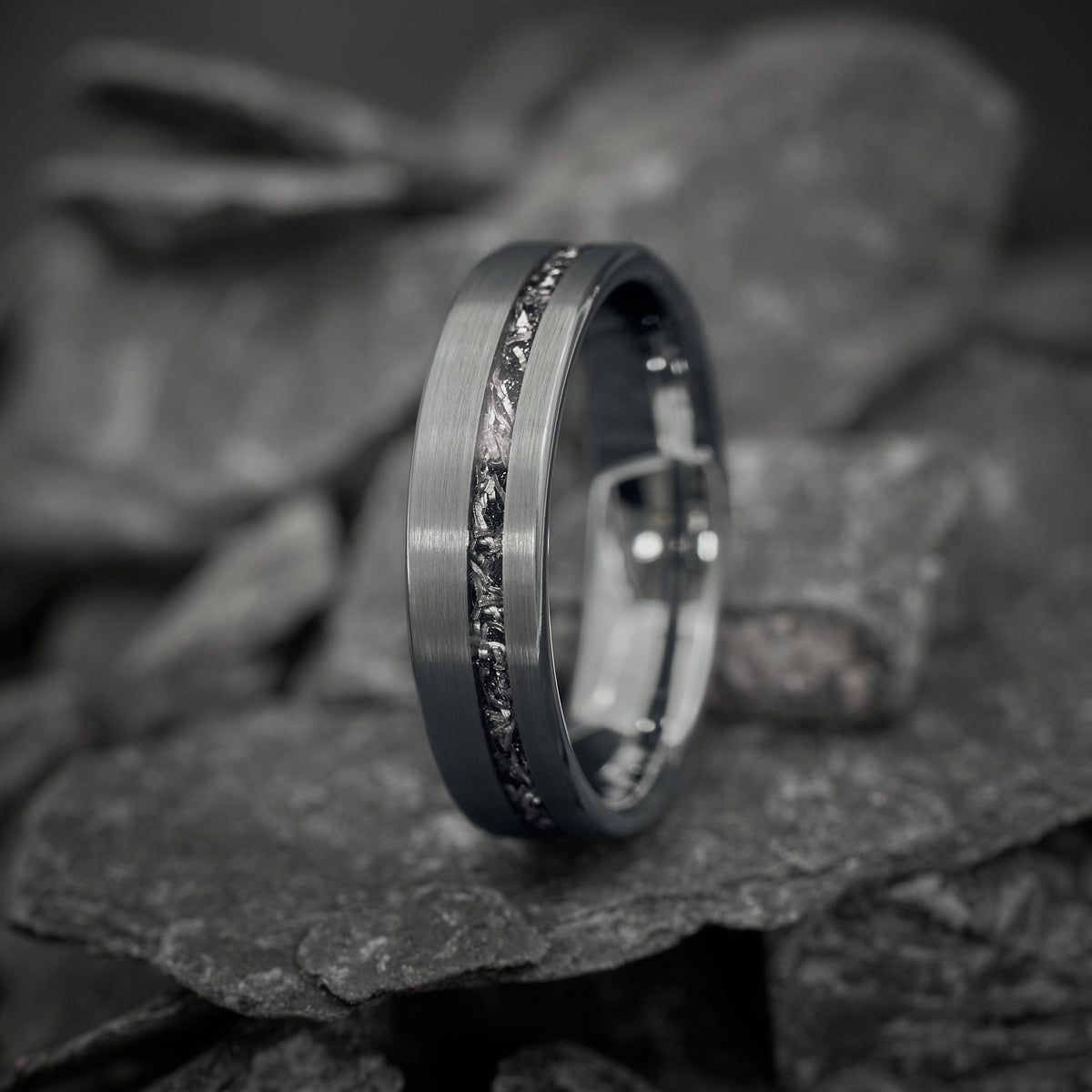 Ring Herren Meteoritgestein Fablano Nova