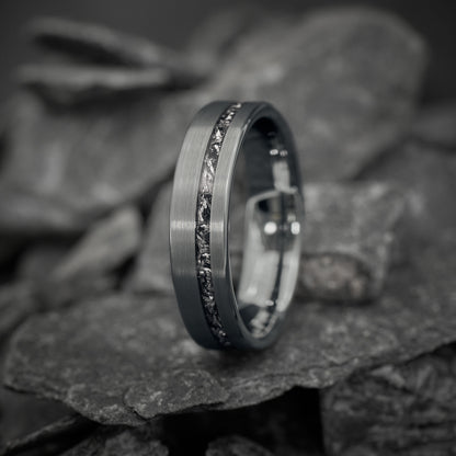 Ring Herren Meteoritgestein Fablano Nova
