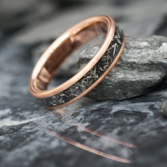 Ring Herren Rosegold Meteorit Apollo Fablano