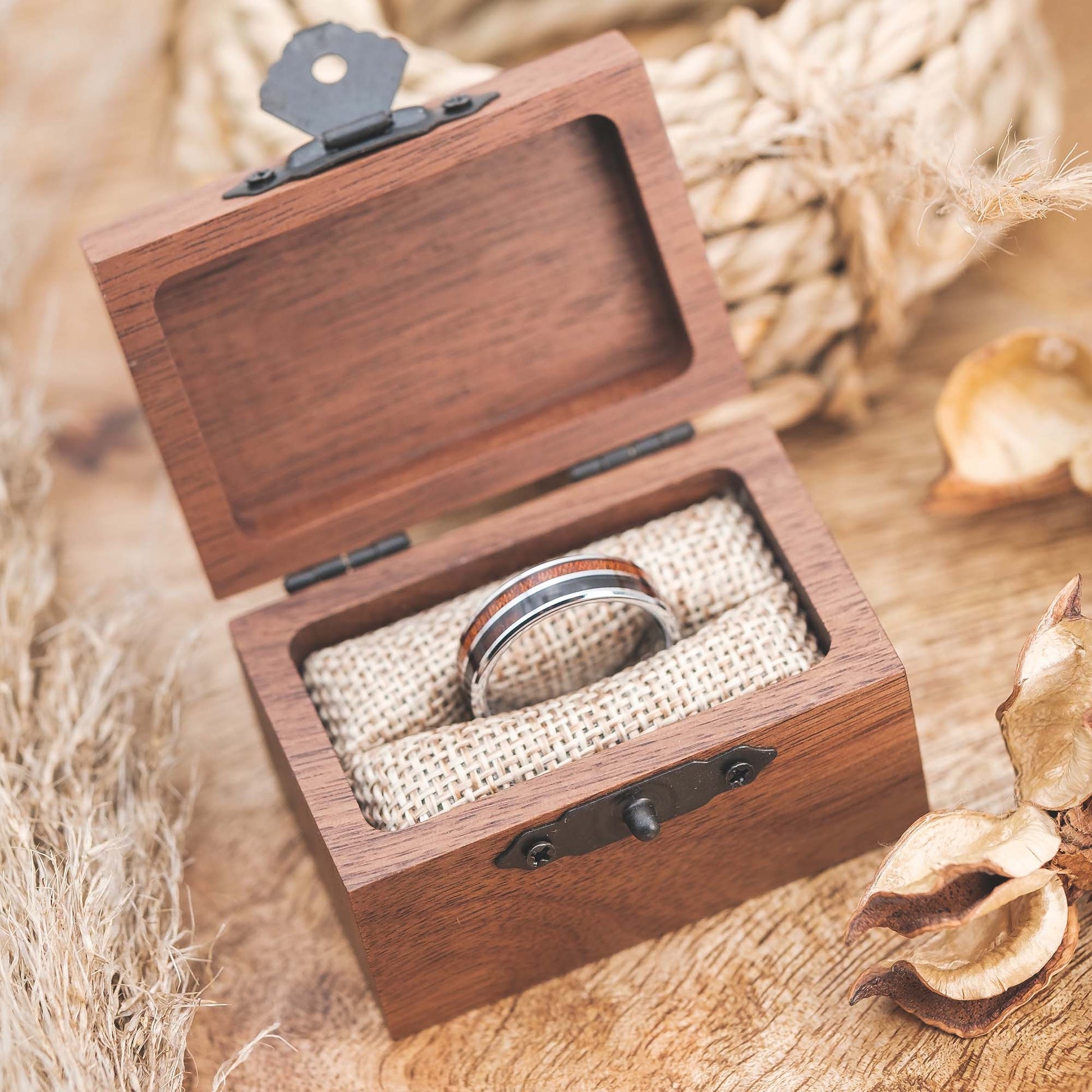 Holzring Silber Duo Lioran für Damen von Fablano