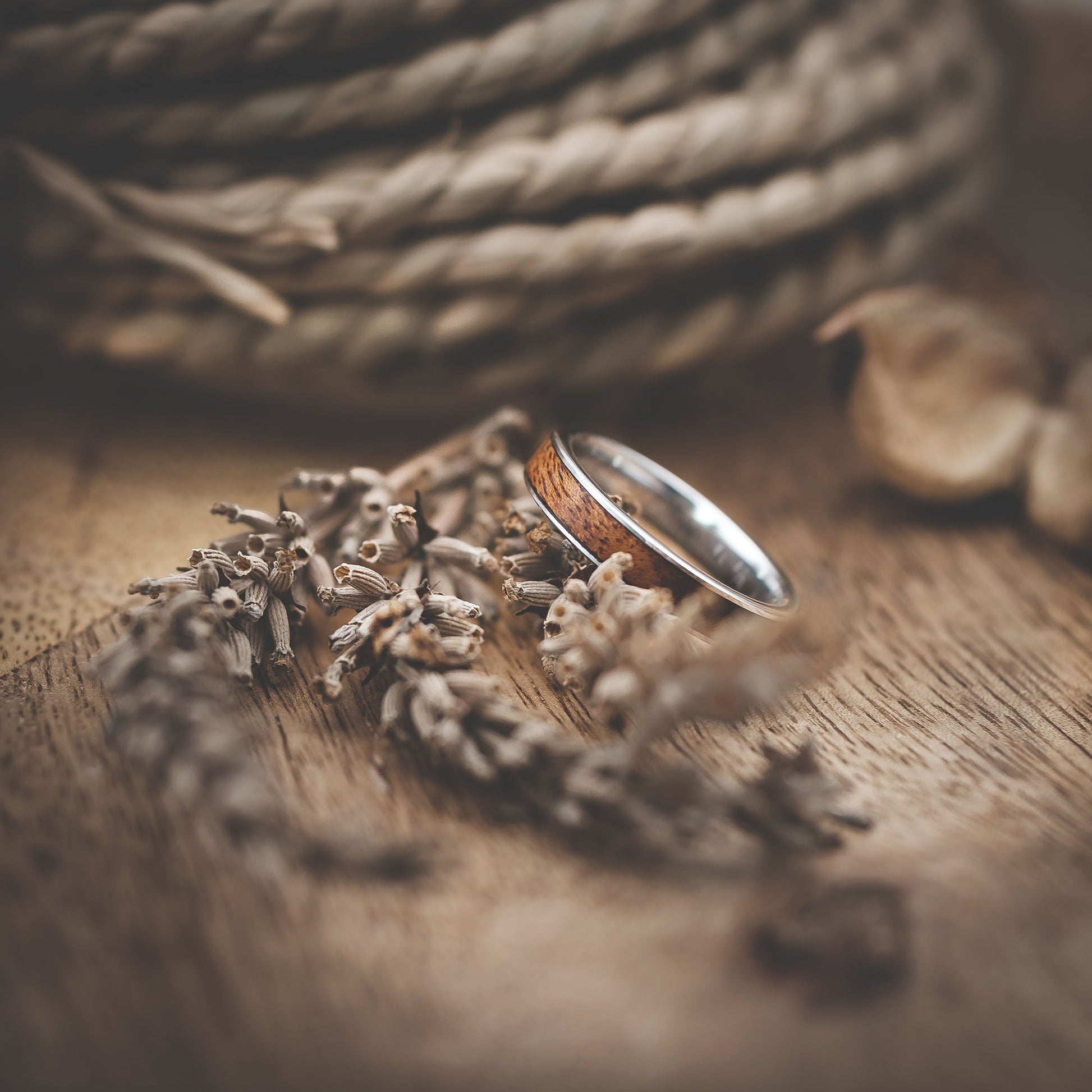 Ring Holz Silber Ravion von Fablano