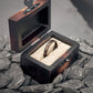 Ring aus Holz in Schwarz wasserfest Velor von Fablano