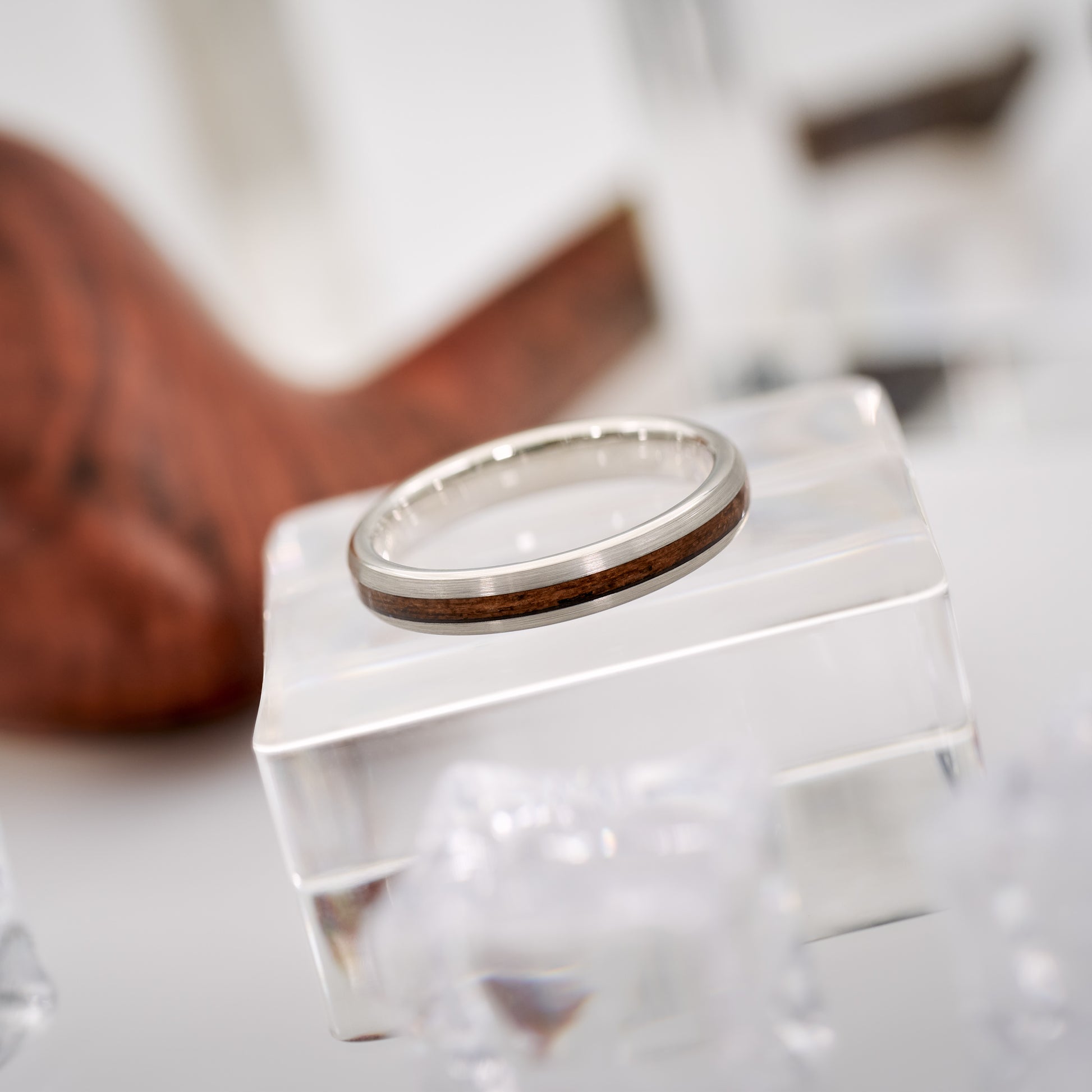 Ring Holz Weißgold Avero von Fablano