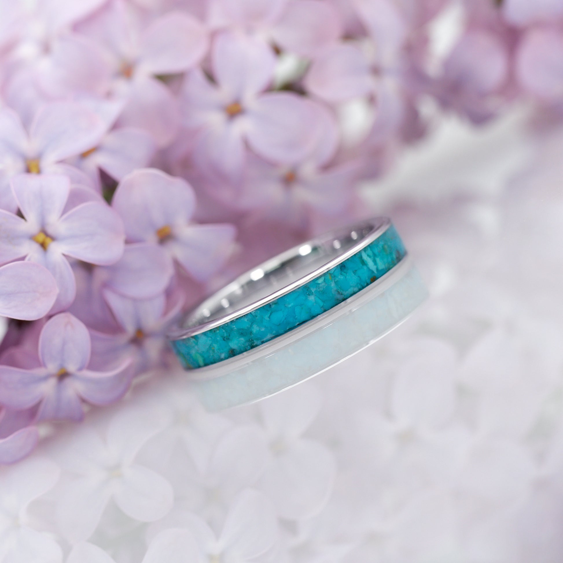 Ring Türkis in Weißgold Luvia von Fablano