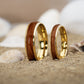 Ringe mit Holz für Partner in Gold von Fablano