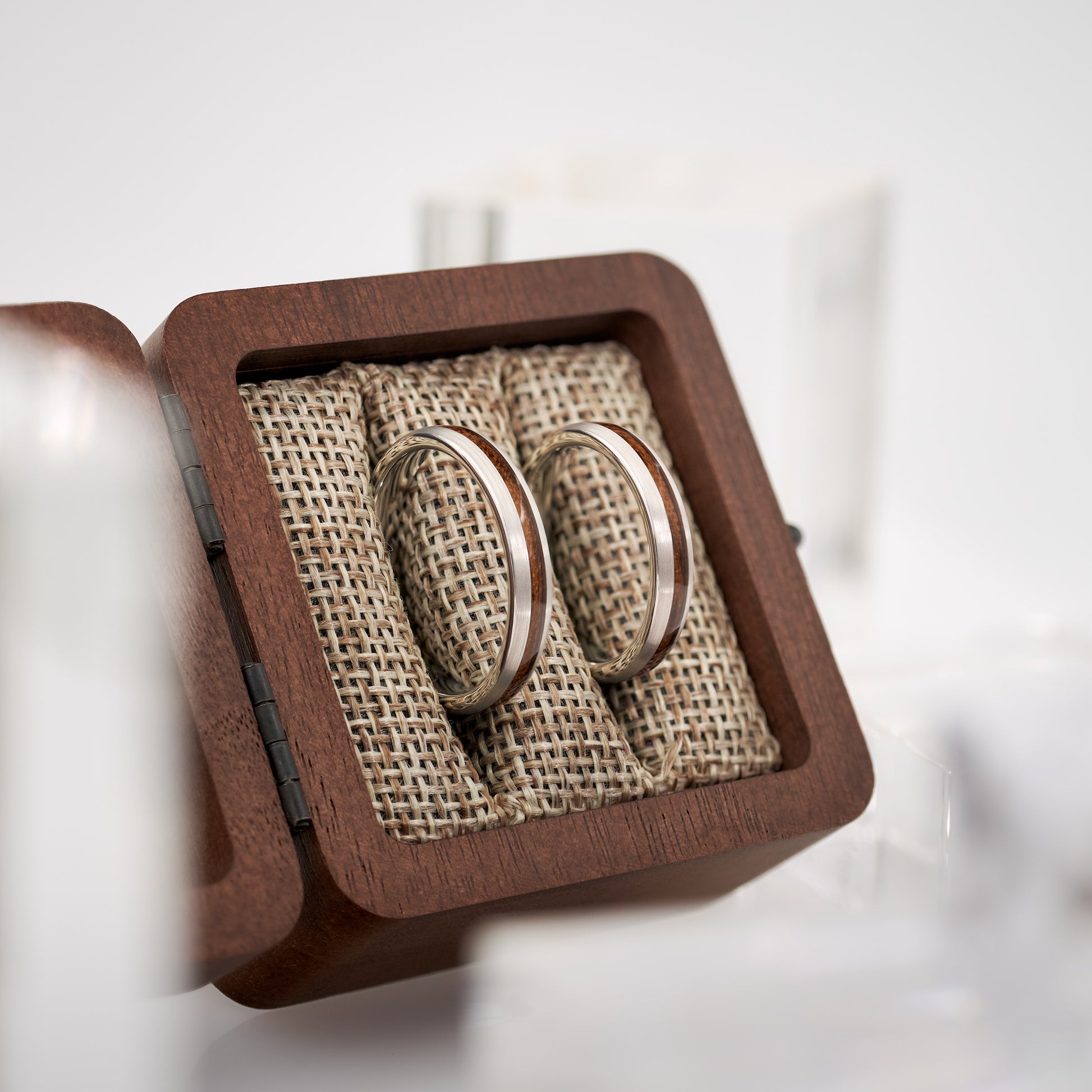 Ringe mit Holz Weißgold Avero von Fablano