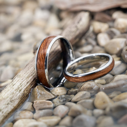 Ringe Holz natur Silber Elano von Fablano