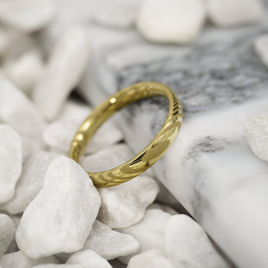 Trauring für Damen in Gold Kavora von Fablano