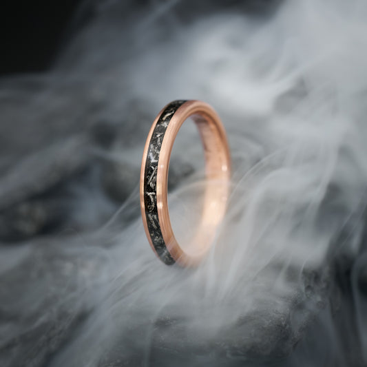 Verlobungsring Damen Rosegold Meteorit Apollo Fablano
